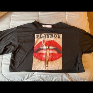 Miss Guided Playboy Crop Top